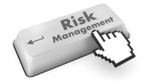 A keyboard with risk management written on it.